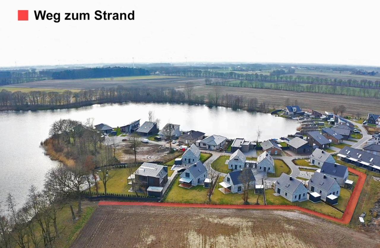 Ferienhaus Seeblick Am Harkebruegger See Mit Sauna Und Kamin Barssel  Exterior photo